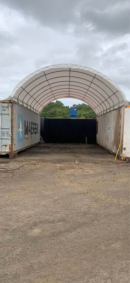 40ft × 20ft container canopy