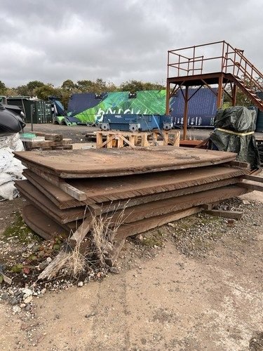 Heavy Steel Plates 85mm Thick – Approx 3.2m x 1.85m