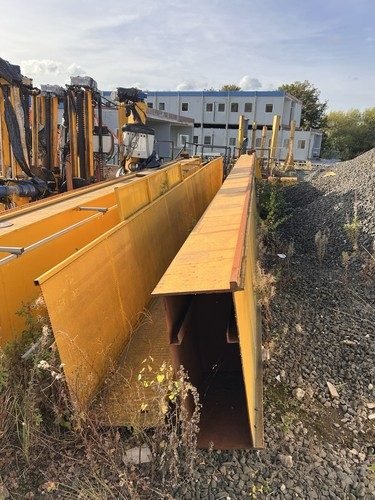 Pair Heavy Duty Steel Box Girders 11.13m Gantry Crane Beams / Sections